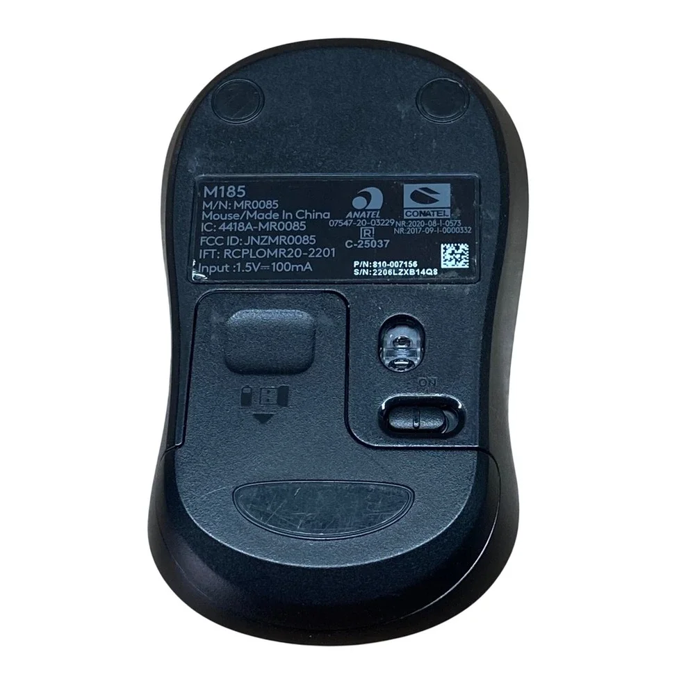 Logitech M325 M185 Wireless Mouse Bundle Black Grey‎ Topo Pattern NO USB DONGLE